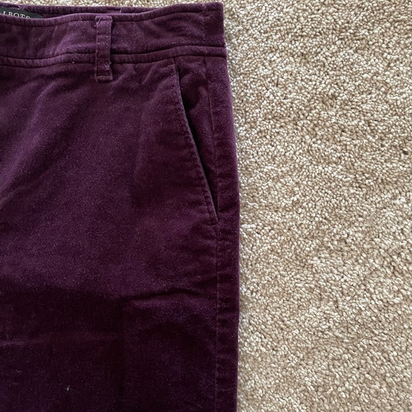 Talbots Wine Velvet Skirt Size 10P - Picture 3 of 4